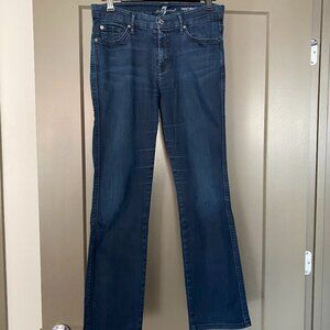 7 For All Mankind Mid-Rise Kimmie Straight Leg Jeans Sz 30